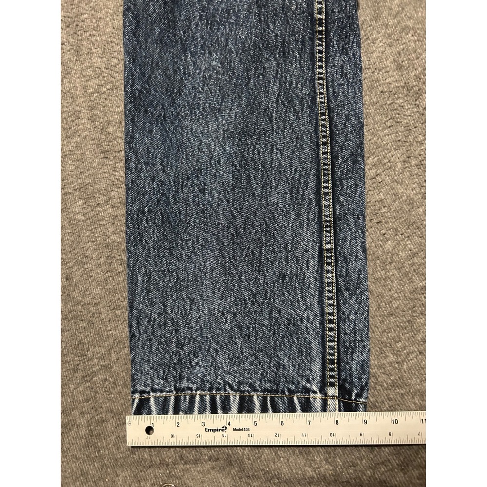JNCO pachinno baggy jeans hip hop embroidery Y2K skater fit 28X28 (tag 30X29 - Picture 8 of 8